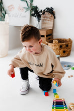 Load image into Gallery viewer, Little + Wild Slouchy Sweater in Cream (age4-6)