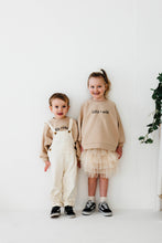 Load image into Gallery viewer, Little + Wild Slouchy Sweater in Cream (age4-6)