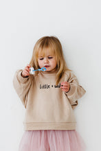 Load image into Gallery viewer, Little + Wild Slouchy Sweater in Cream (age4-6)