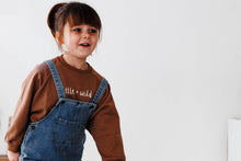 Load image into Gallery viewer, Little + Wild Slouchy Sweater in Mocha (age 4-6)