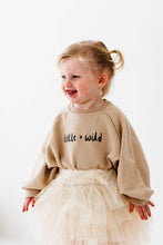 Load image into Gallery viewer, Little + Wild Slouchy Sweater in Cream (age4-6)