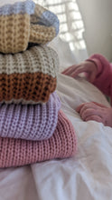 Load image into Gallery viewer, Oversized Chunky Knit in Orange Stripe
