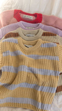 Load image into Gallery viewer, Oversized Chunky Knit in Orange Stripe