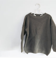 Load image into Gallery viewer, Oversized Chunky Knit in Army