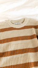 Load image into Gallery viewer, Oversized Chunky Knit in Orange Stripe