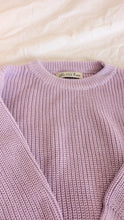 Load image into Gallery viewer, Oversized Chunky Knit in Pastel Purple