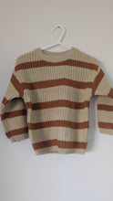 Load image into Gallery viewer, Oversized Chunky Knit in Orange Stripe