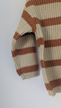 Load image into Gallery viewer, Oversized Chunky Knit in Orange Stripe