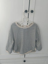 Load image into Gallery viewer, Striped Slouchy Sweater in Monochrome