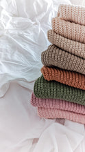 Load image into Gallery viewer, Oversized Chunky Cotton Knit in Sage
