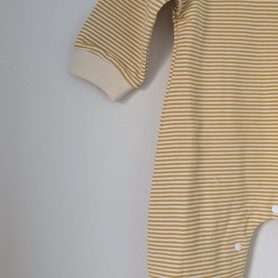 Striped Jumpsuit in Yellow