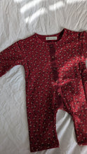 Load image into Gallery viewer, Floral Romper in Berry
