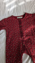 Load image into Gallery viewer, Floral Romper in Berry
