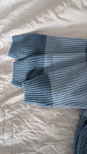 Load image into Gallery viewer, Oversized Chunky Knit in Striped Baby Blue
