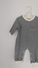Load image into Gallery viewer, Striped Jumpsuit in Soot
