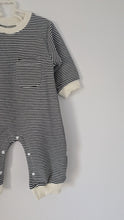 Load image into Gallery viewer, Striped Jumpsuit in Soot
