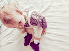 Load image into Gallery viewer, Striped Slouchy Sweater in Mocha
