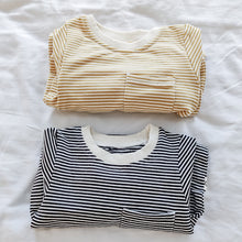 Load image into Gallery viewer, Striped Jumpsuit in Soot
